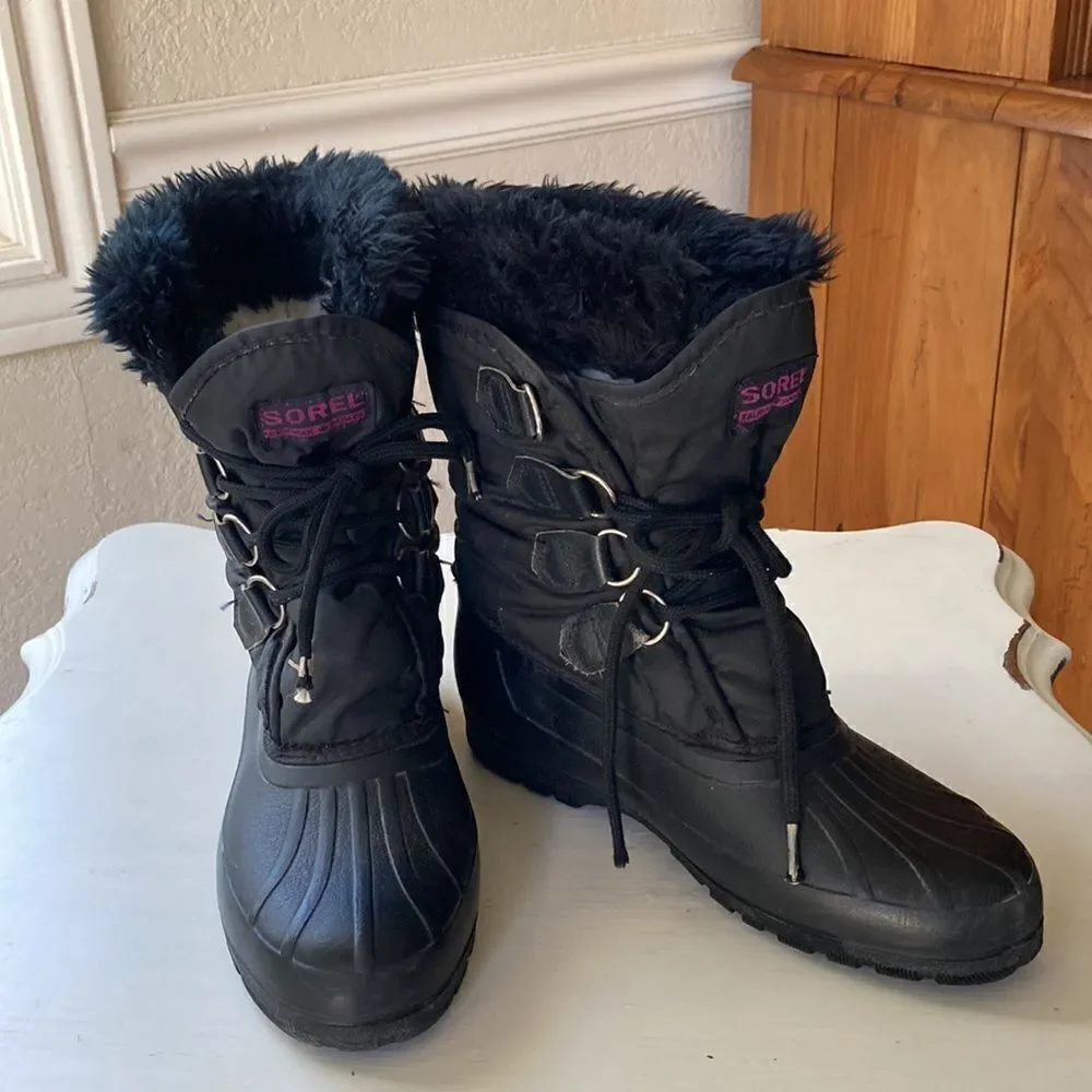 Vintage Sorel Women’s Snow Winter Fleece Lined Waterproof Boots Size 8